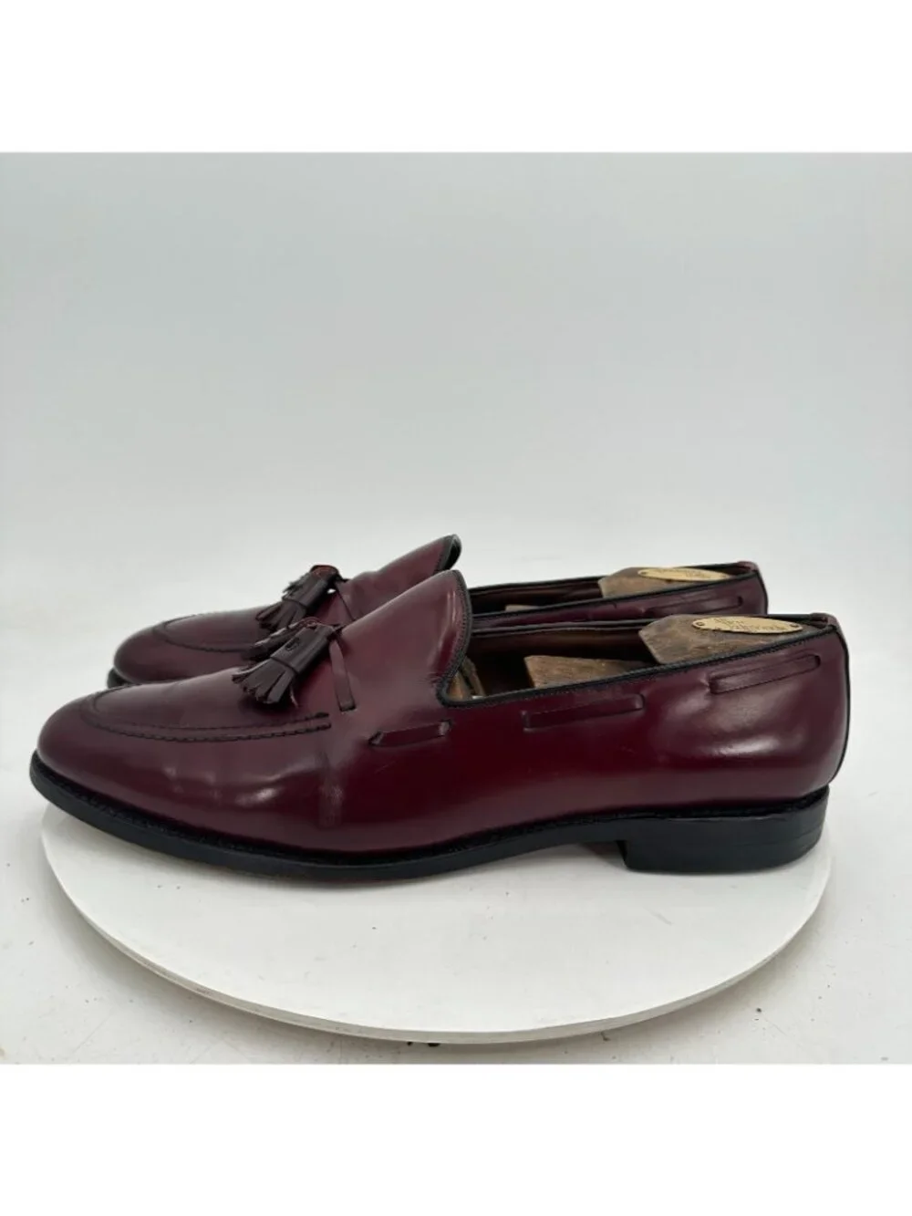 Allen Edmonds Grayson Men Size 11.5B Brown Leather Tassel Loafer Dress Shoes
